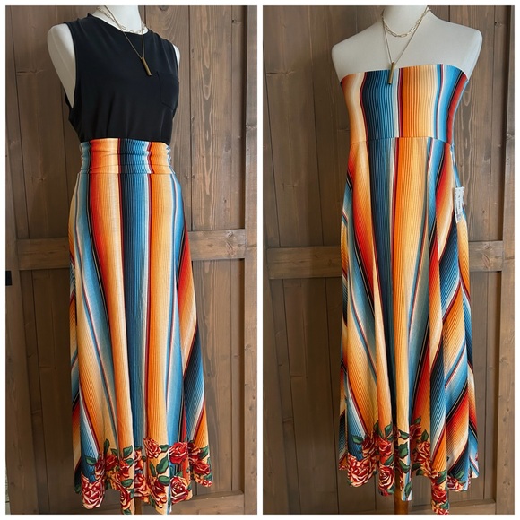 LuLaRoe Dresses & Skirts - 🌶️NEW! Lularoe Maxi Skirt/Dress (Med fits 10-12/0X)